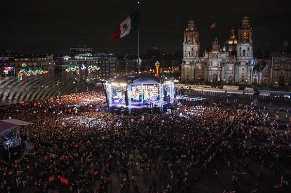 Zócalo Grito de Independencia